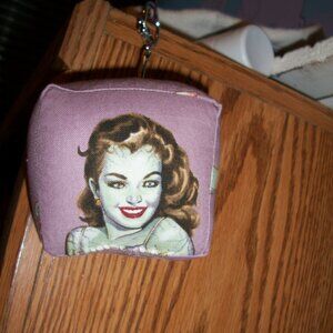 3" Alexander Henry Beauties with Brains Keychain-Handmade